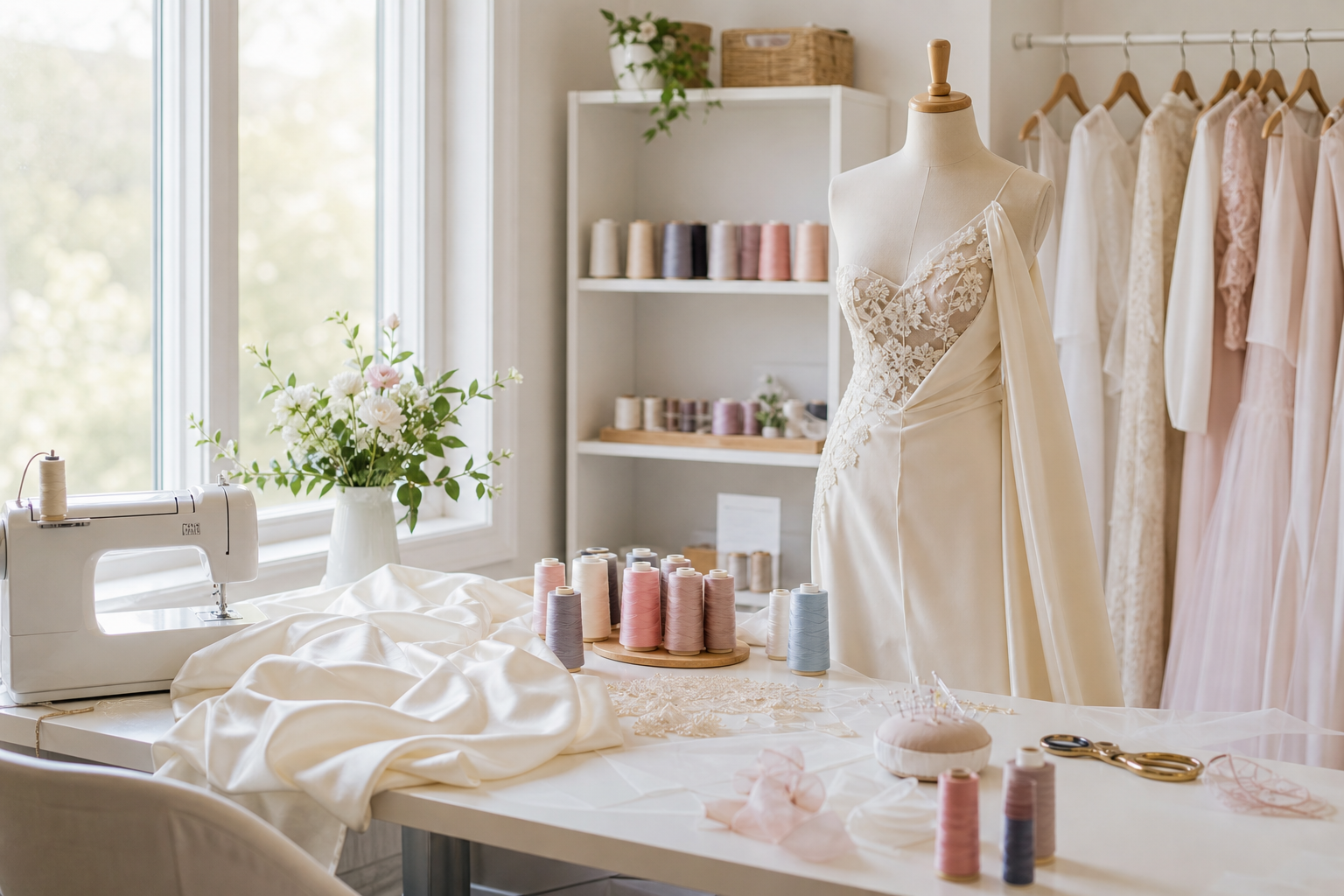 L'atelier partenaire où est produit le modèle de base de chaque robe